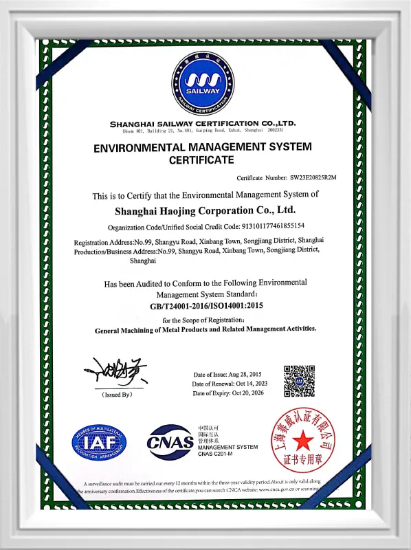 Environment (14000) System-Review Certificate 2023.10.18